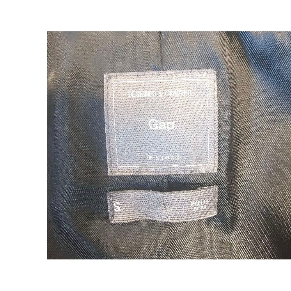 Gap Women‎ Wool Blend Moto Jacket Asymmetrical Zip Gray Size S - Picture 6 of 7
